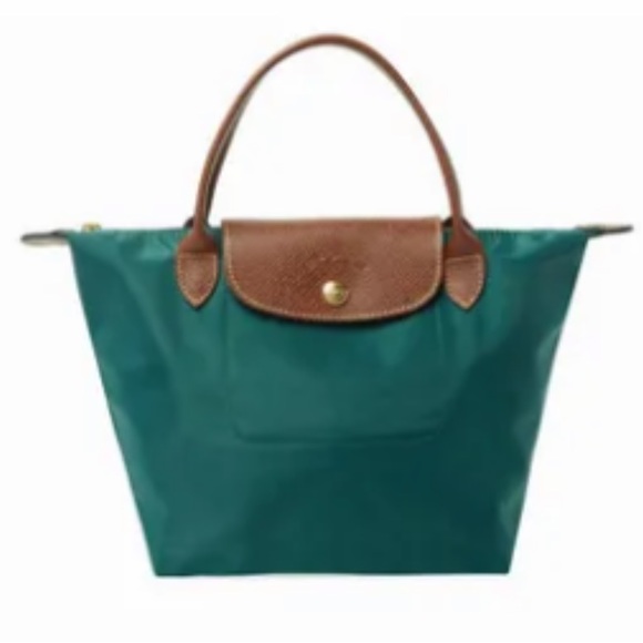 Longchamp Handbags - Green Longchamp Le Pliage - Small Top Handle